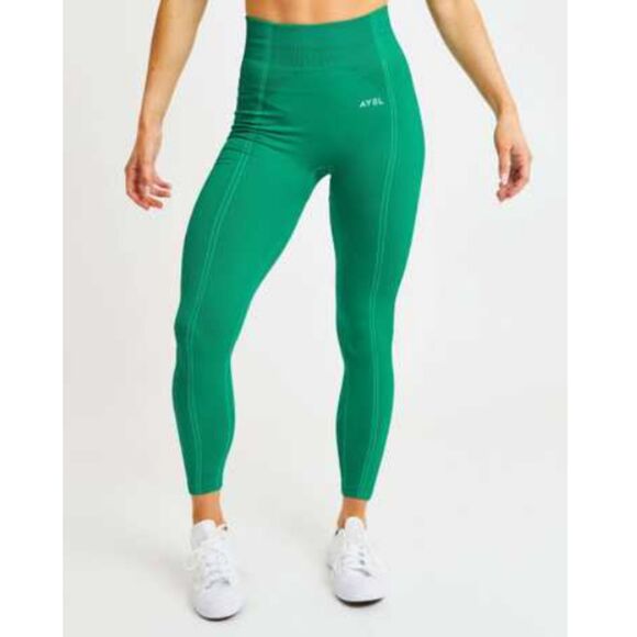 AYBL Women's Size Small Green Stretch Athletic Leggings Pull On